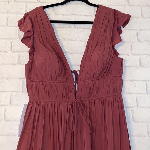 Azazie Santorini Desert Rose Dress Size A12 - Picture 8 of 14